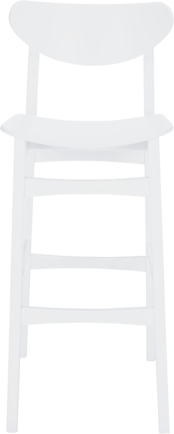 image:imageSAFAVIEH Home Collection Thaxton MidCentury Farmhouse Natural 30inch Bar Stool Set of 2White