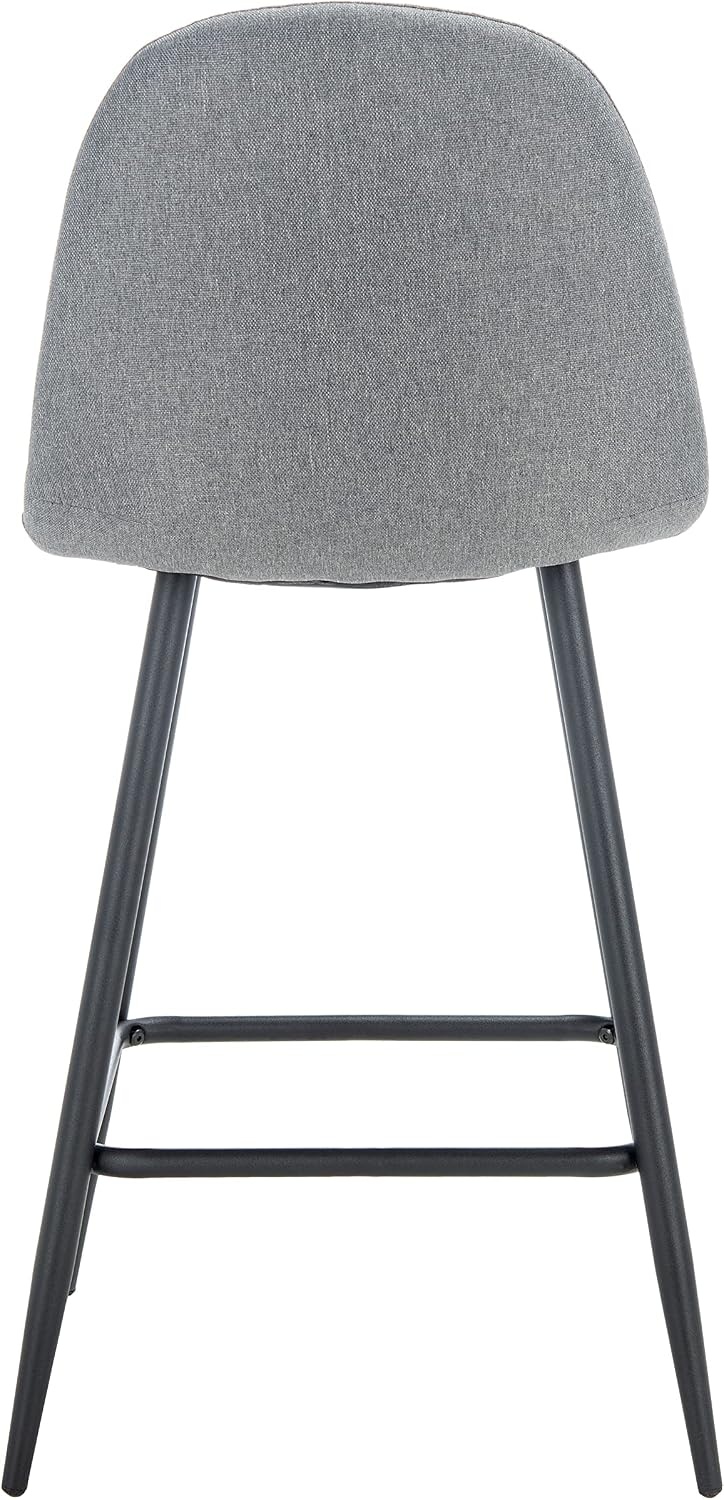 image:imageSAFAVIEH Home Collection Travis Dark GreyBlack 24inch Kitchen Breakfast Nook Dining Pub Bar Stool