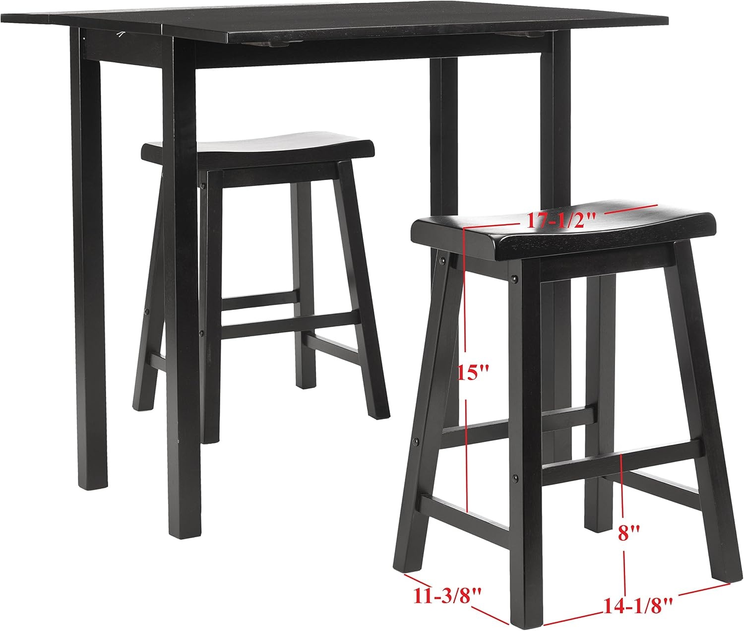 image:imageSafavieh American Homes Collection Kildare Dark Espresso Oak 3Piece Pub SetEspresso