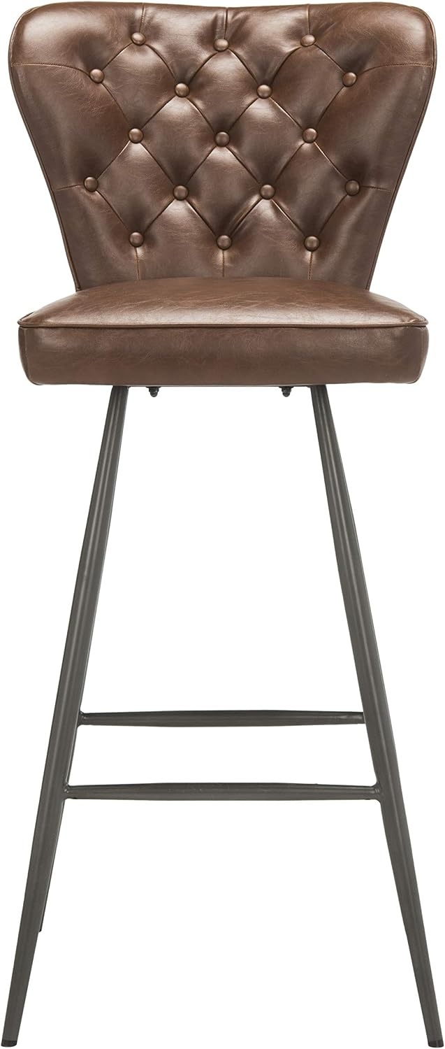 image:imageSafavieh Aster Bar Stool Burgundy and BlackBurgundy