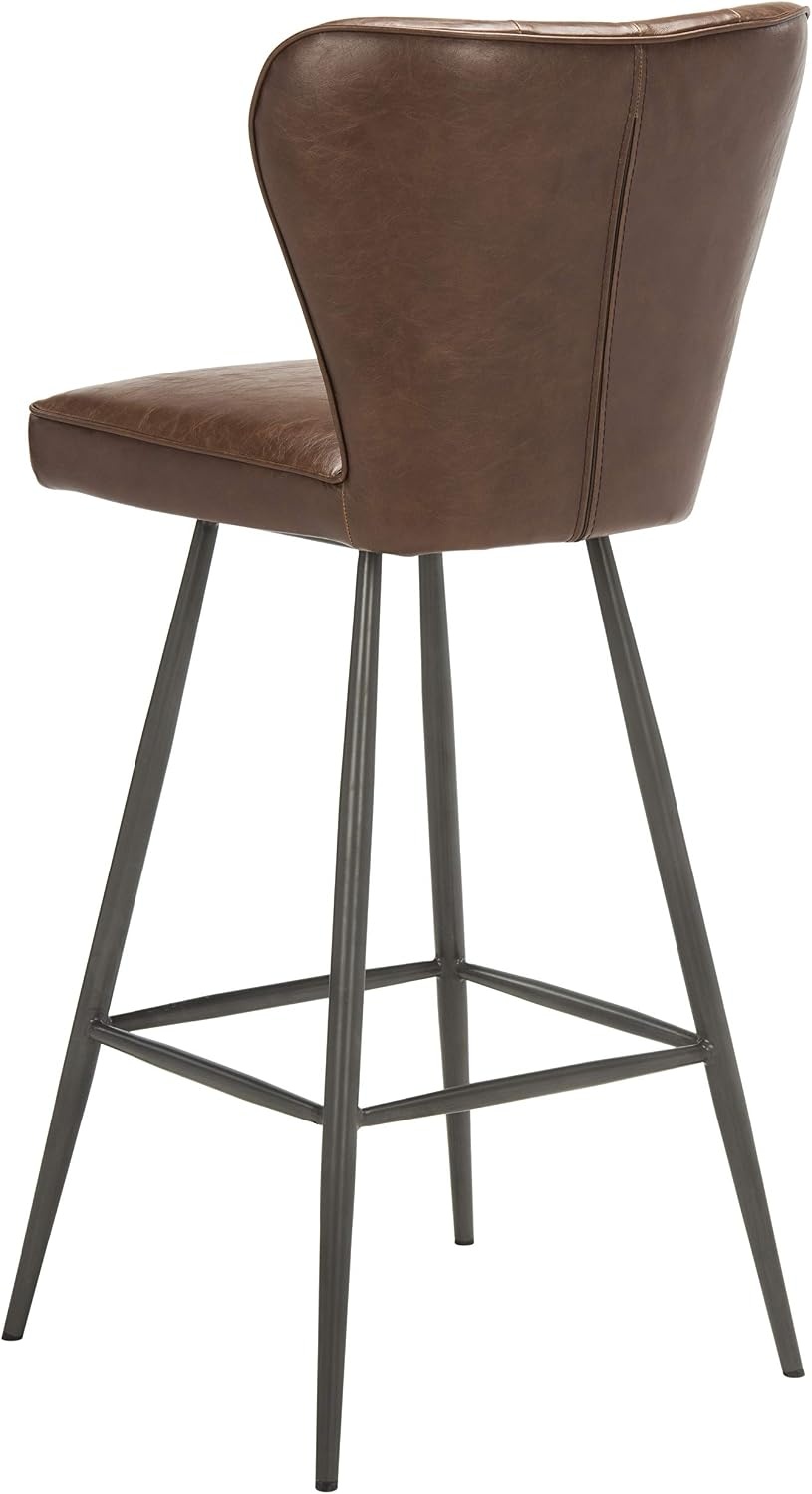 image:imageSafavieh Aster Bar Stool Burgundy and BlackBurgundy