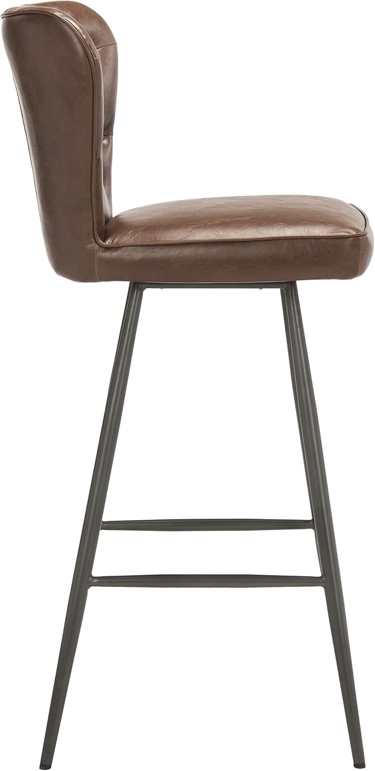 image:imageSafavieh Aster Bar Stool Burgundy and BlackBurgundy