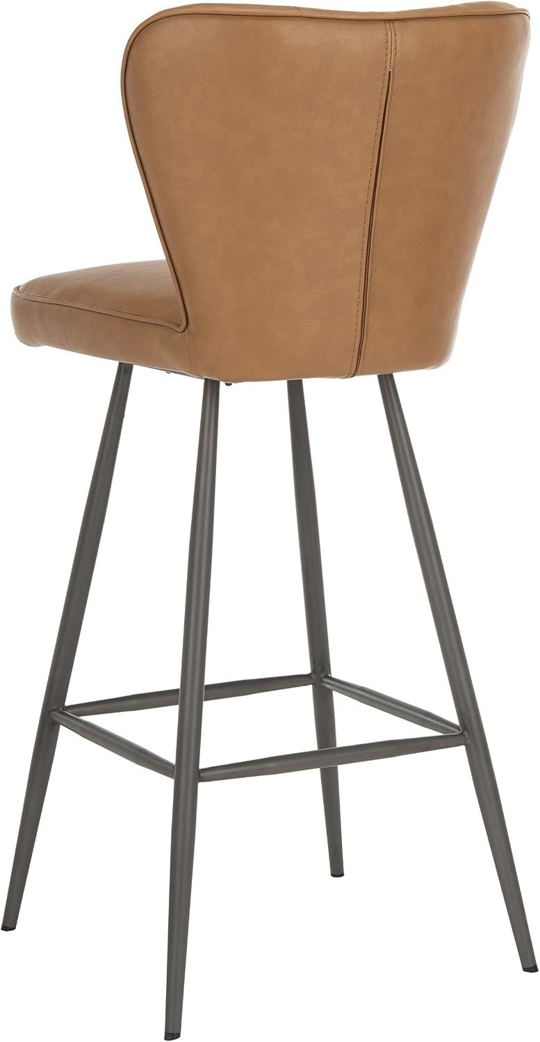 image:imageSafavieh Aster Bar Stool Burgundy and BlackCamel