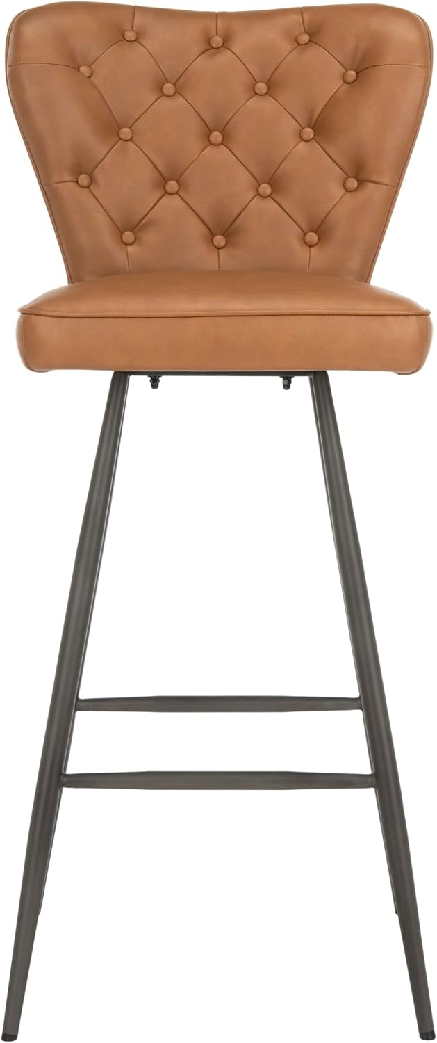 image:imageSafavieh Aster Bar Stool Burgundy and BlackCamel
