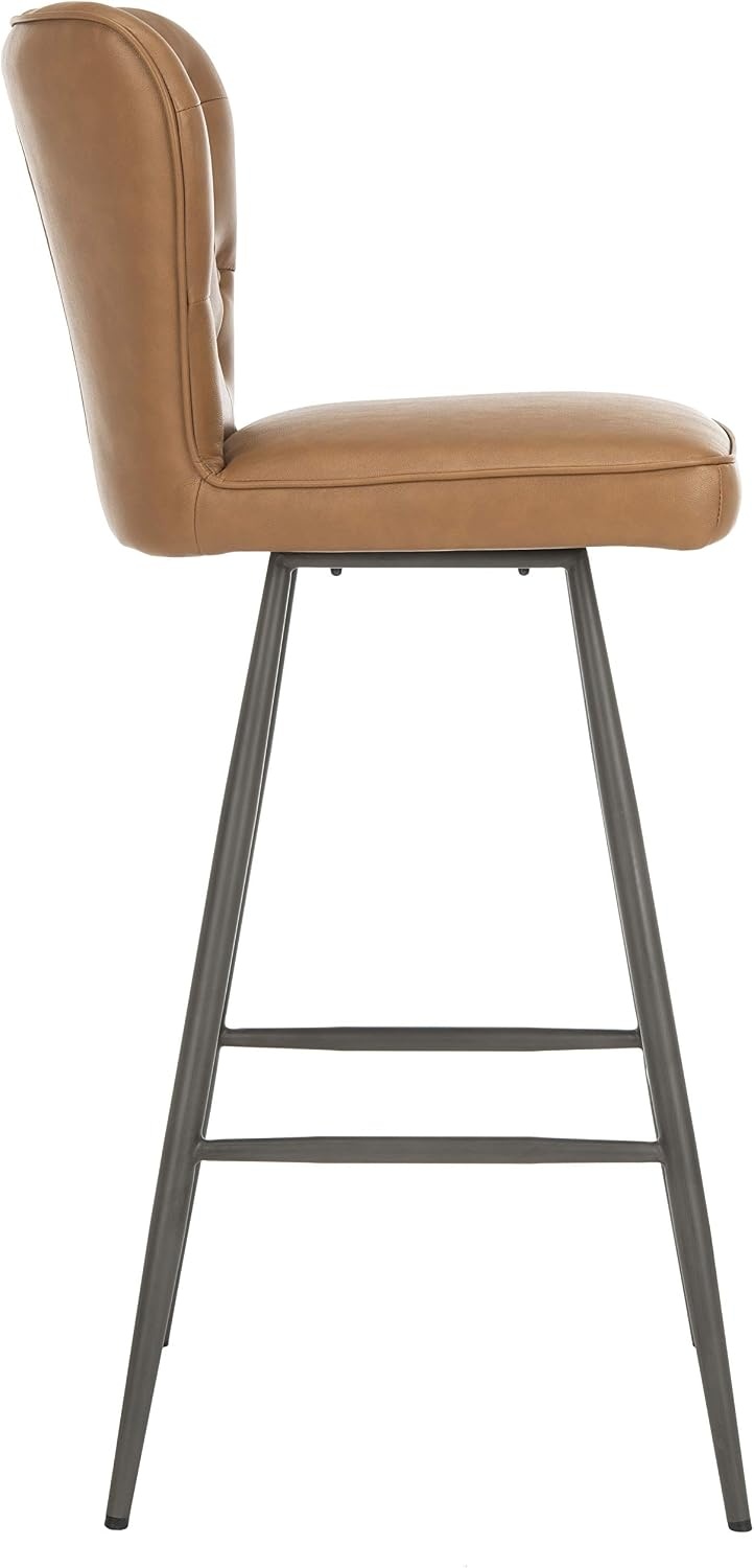 image:imageSafavieh Aster Bar Stool Burgundy and BlackCamel