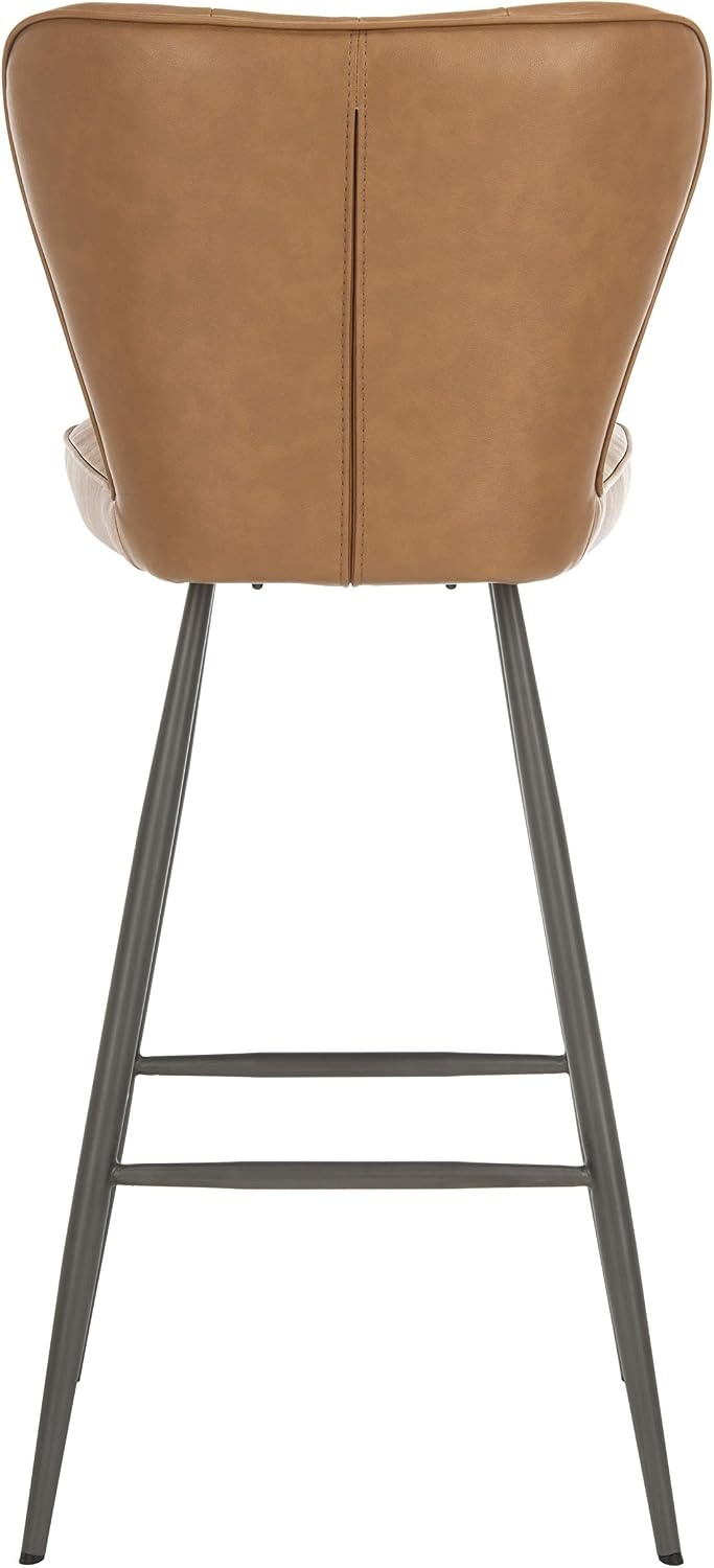 image:imageSafavieh Aster Bar Stool Burgundy and BlackCamel