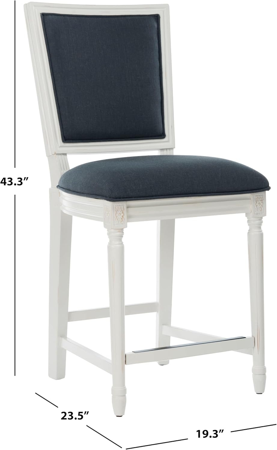 image:imageSafavieh Buchanan Counter Stool BeigeNavy Cream