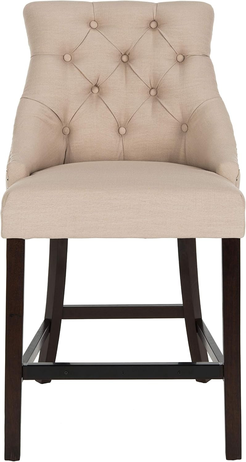 image:imageSafavieh Eleni Counter Stool BeigeEspressoBeige Espresso