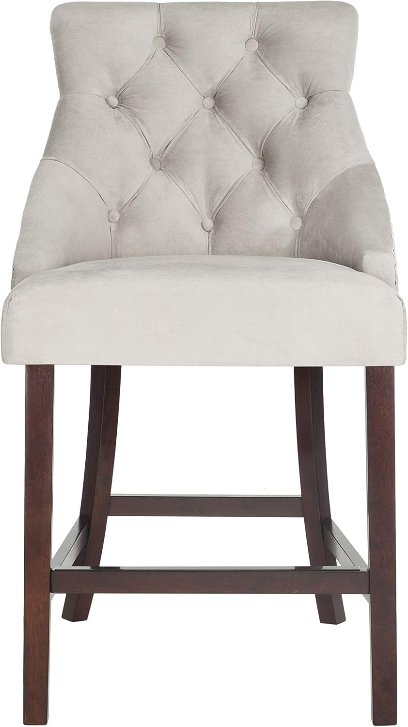 image:imageSafavieh Eleni Counter Stool BeigeEspressoGrey Espresso