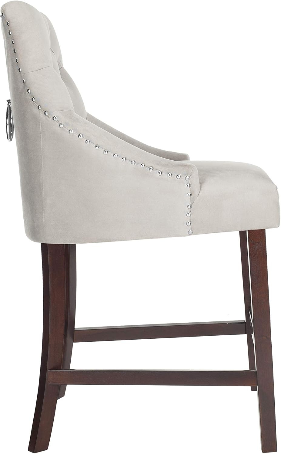 image:imageSafavieh Eleni Counter Stool BeigeEspressoGrey Espresso