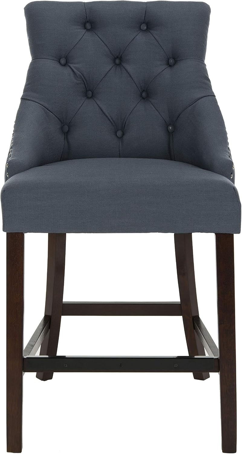 image:imageSafavieh Eleni Counter Stool BeigeEspressoNavy Espresso