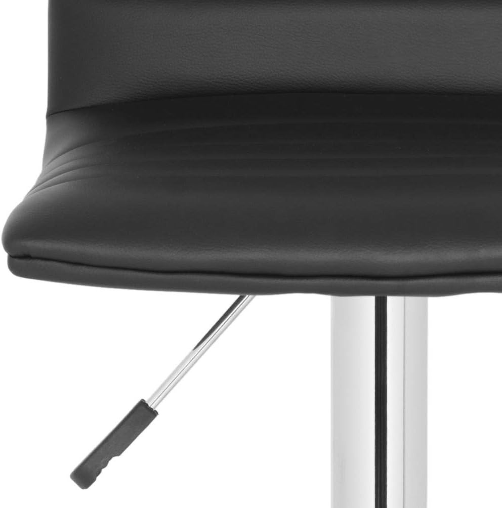 image:imageSafavieh Home Collection Arissa Black Adjustable Swivel Gas Lift 238299inch Bar StoolWhite
