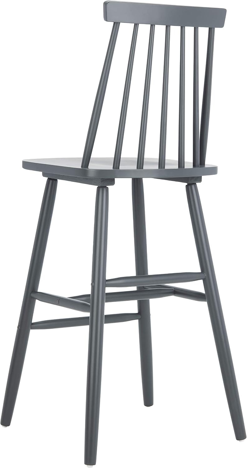 image:imageSafavieh Home Collection Beaufort Spindle Back Black 30inch Bar Stool Set of 2Grey
