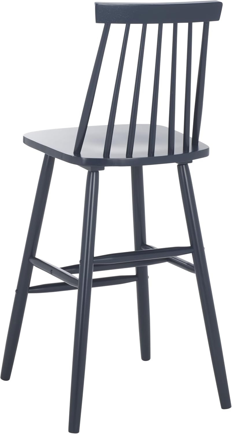 image:imageSafavieh Home Collection Beaufort Spindle Back Black 30inch Bar Stool Set of 2Navy