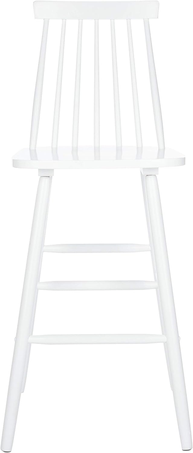 image:imageSafavieh Home Collection Beaufort Spindle Back Black 30inch Bar Stool Set of 2White