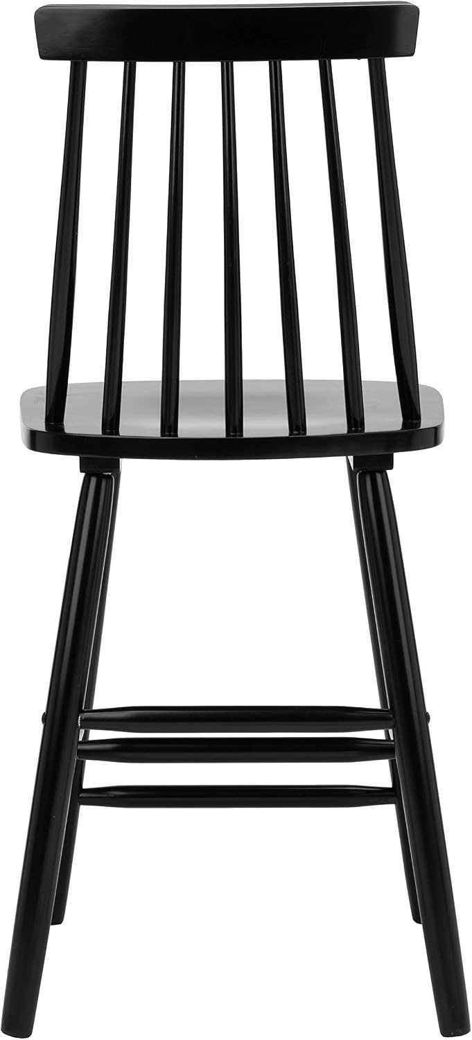 image:imageSafavieh Home Collection Beaufort Spindle Back Black Counter 24inch Stool Set of 2Black