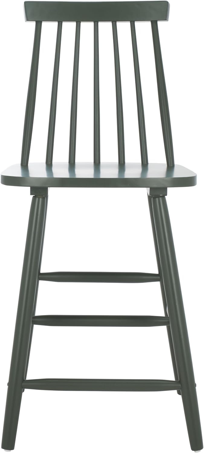 image:imageSafavieh Home Collection Beaufort Spindle Back Black Counter 24inch Stool Set of 2Garden Green