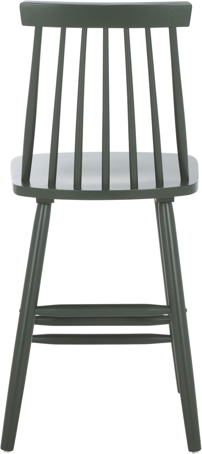 image:imageSafavieh Home Collection Beaufort Spindle Back Black Counter 24inch Stool Set of 2Garden Green