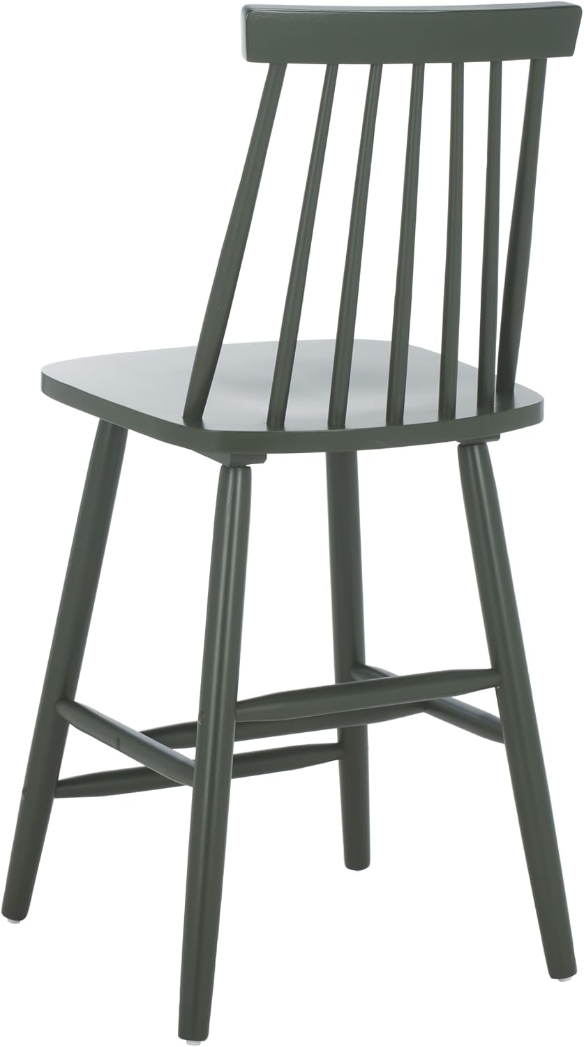 image:imageSafavieh Home Collection Beaufort Spindle Back Black Counter 24inch Stool Set of 2Garden Green