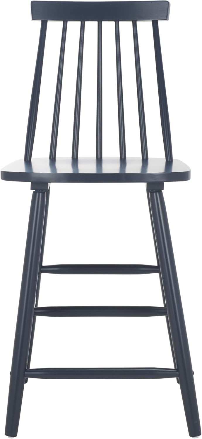 image:imageSafavieh Home Collection Beaufort Spindle Back Black Counter 24inch Stool Set of 2Navy
