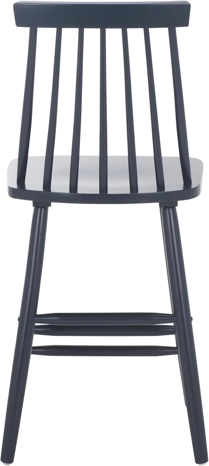 image:imageSafavieh Home Collection Beaufort Spindle Back Black Counter 24inch Stool Set of 2Navy