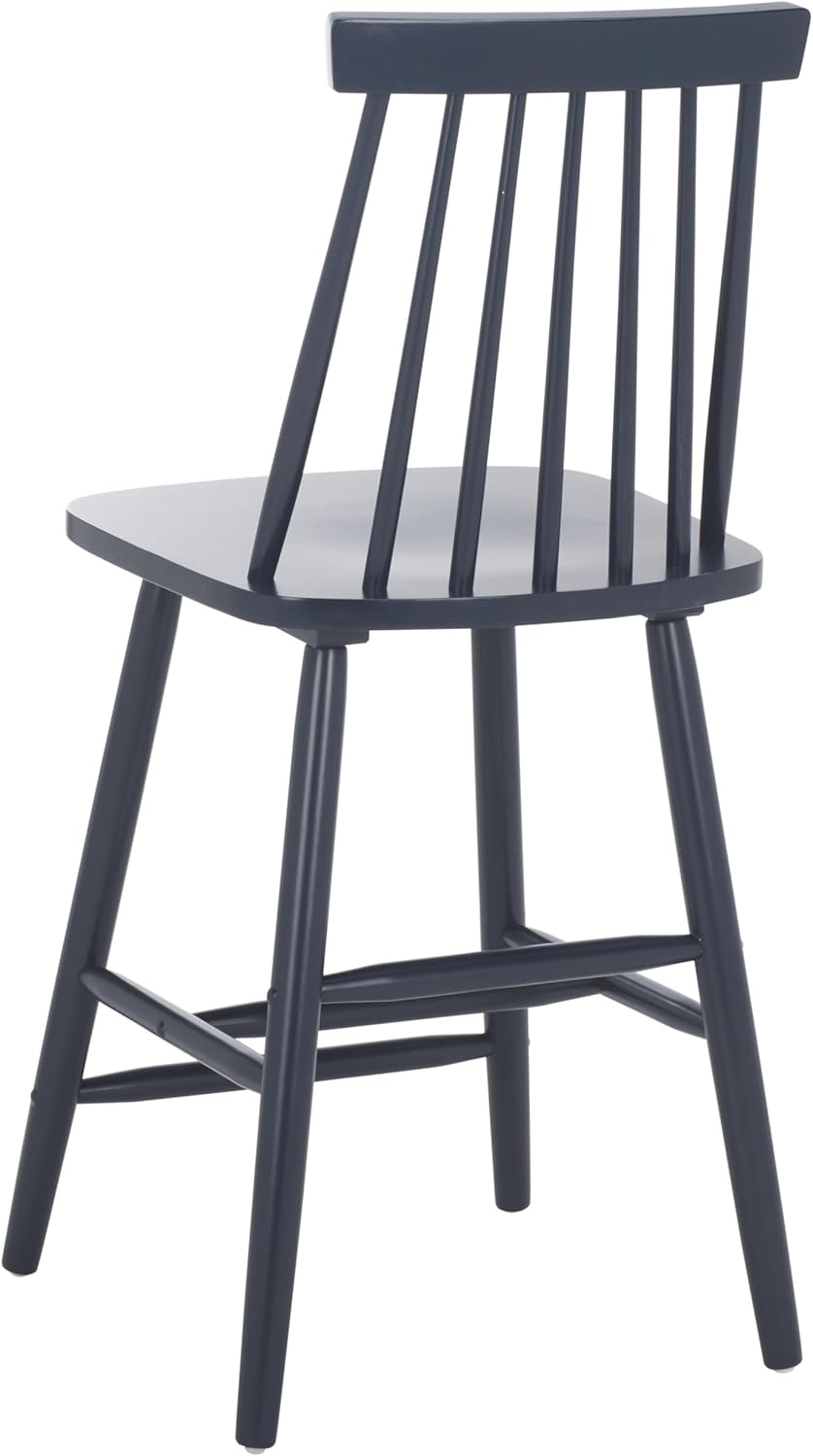 image:imageSafavieh Home Collection Beaufort Spindle Back Black Counter 24inch Stool Set of 2Navy