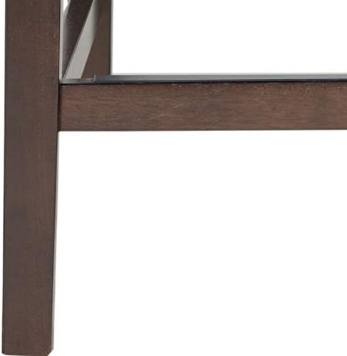 image:imageSafavieh Home Collection Dylan Navy and Espresso Counter StoolBrown
