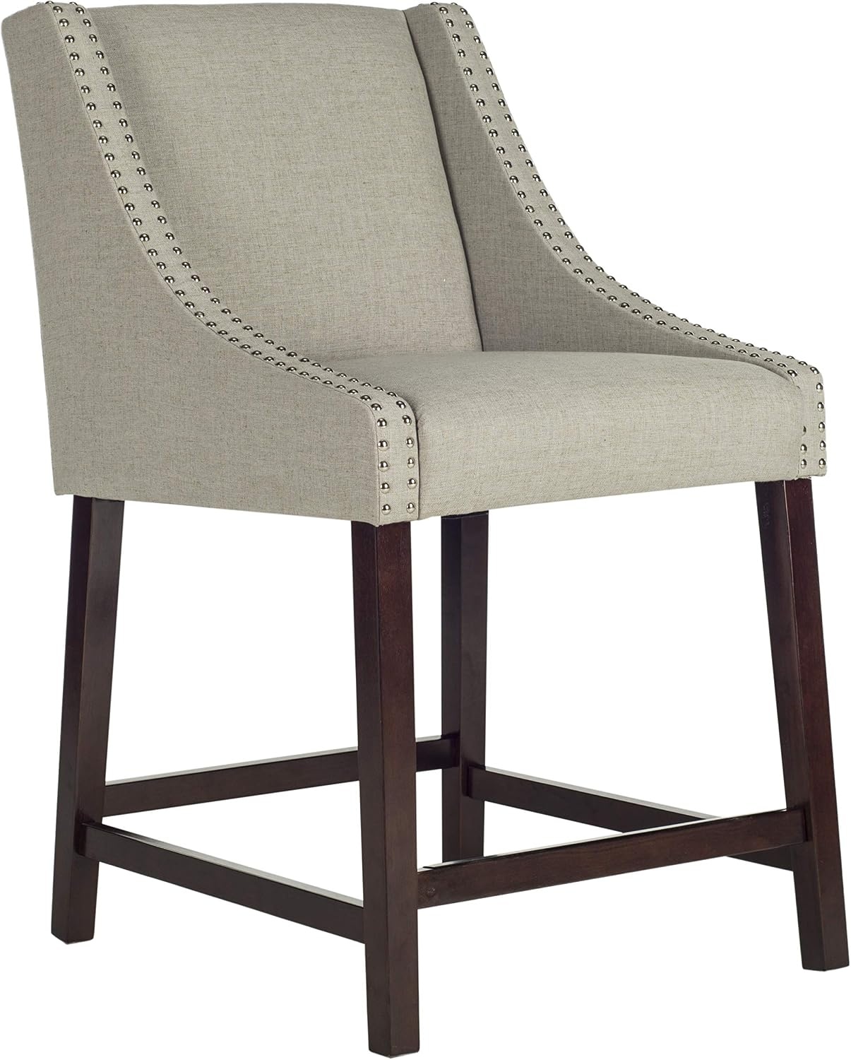 image:imageSafavieh Home Collection Dylan Navy and Espresso Counter StoolLight Grey