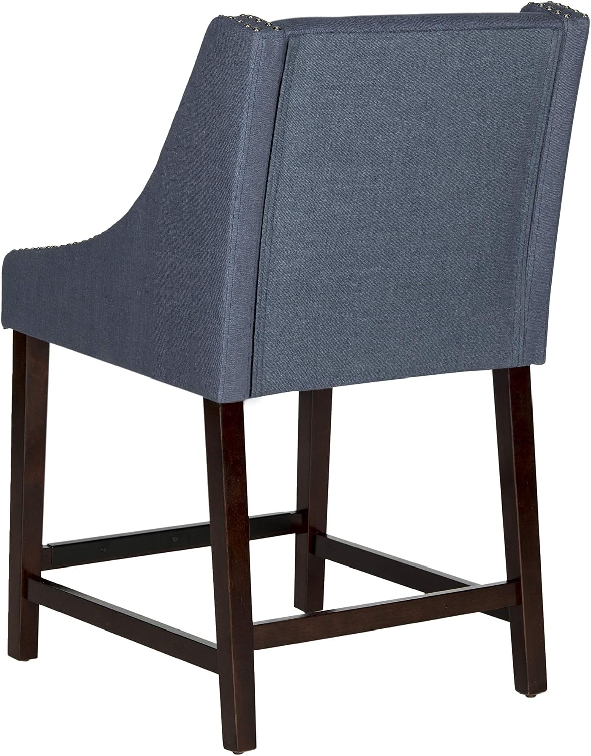 image:imageSafavieh Home Collection Dylan Navy and Espresso Counter StoolNavy