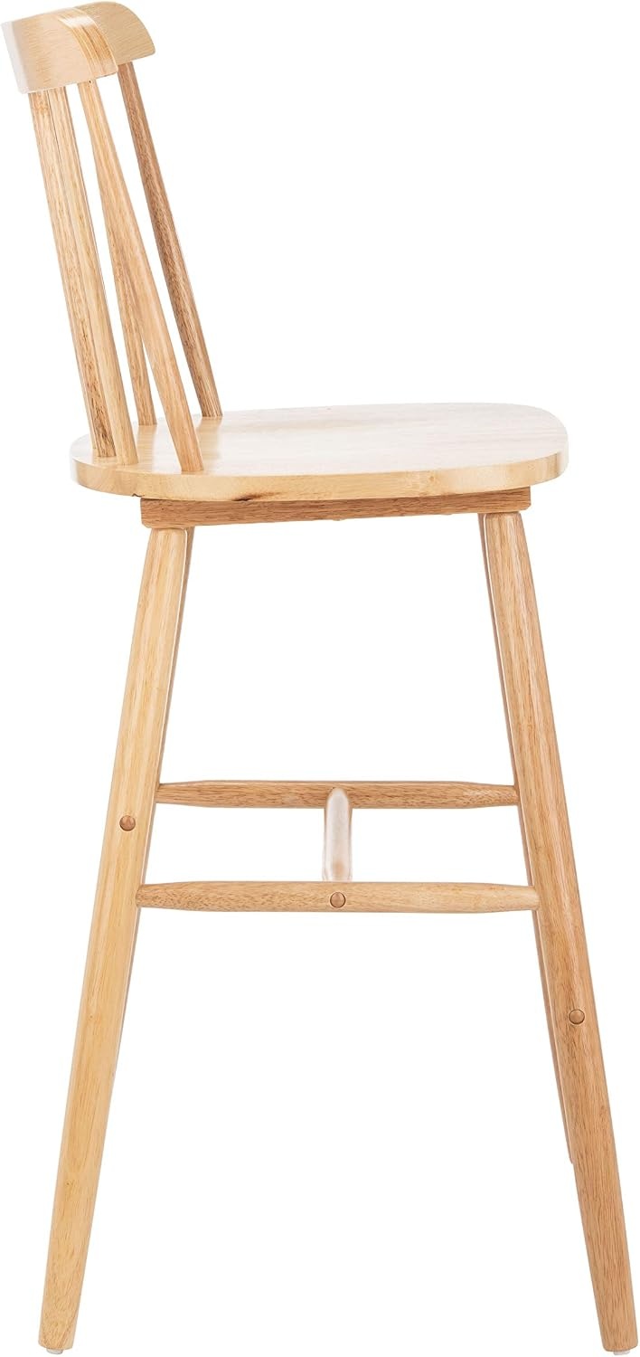 image:imageSafavieh Home Collection Galena Spindle Back Natural Bar 30inch Stool Set of 2Natural