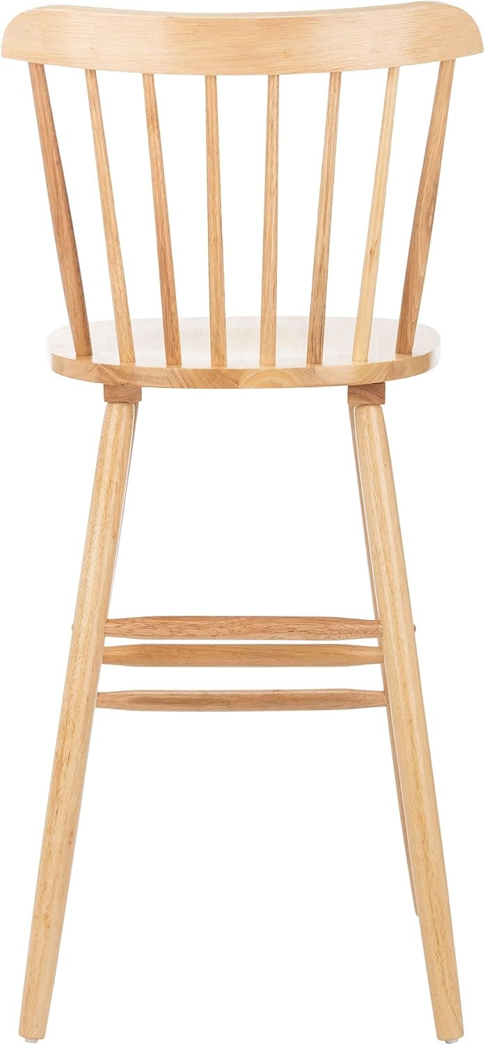 image:imageSafavieh Home Collection Galena Spindle Back Natural Bar 30inch Stool Set of 2Natural
