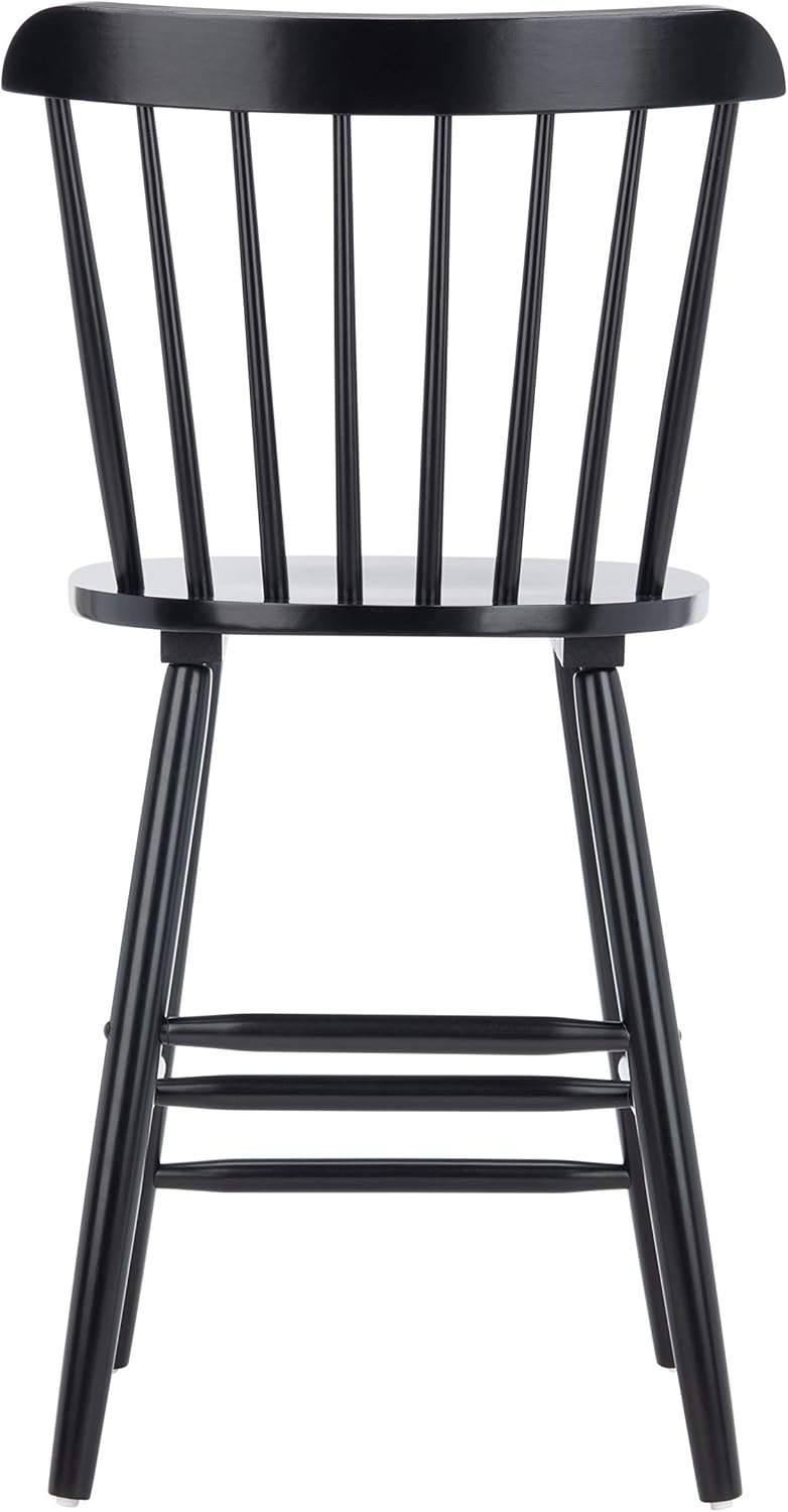 image:imageSafavieh Home Collection Galena Spindle Back Natural Counter 24inch Stool Set of 2Black