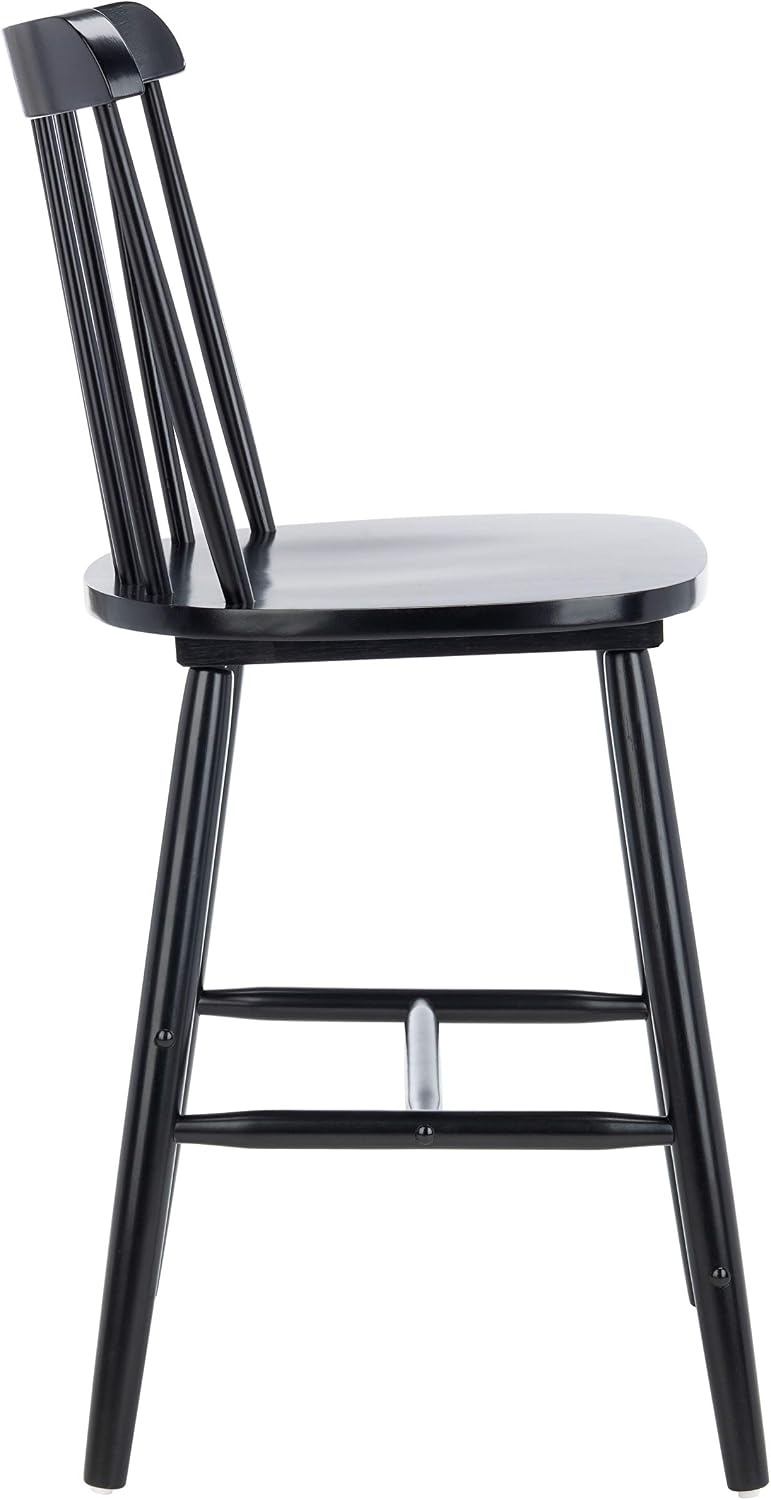 image:imageSafavieh Home Collection Galena Spindle Back Natural Counter 24inch Stool Set of 2Black