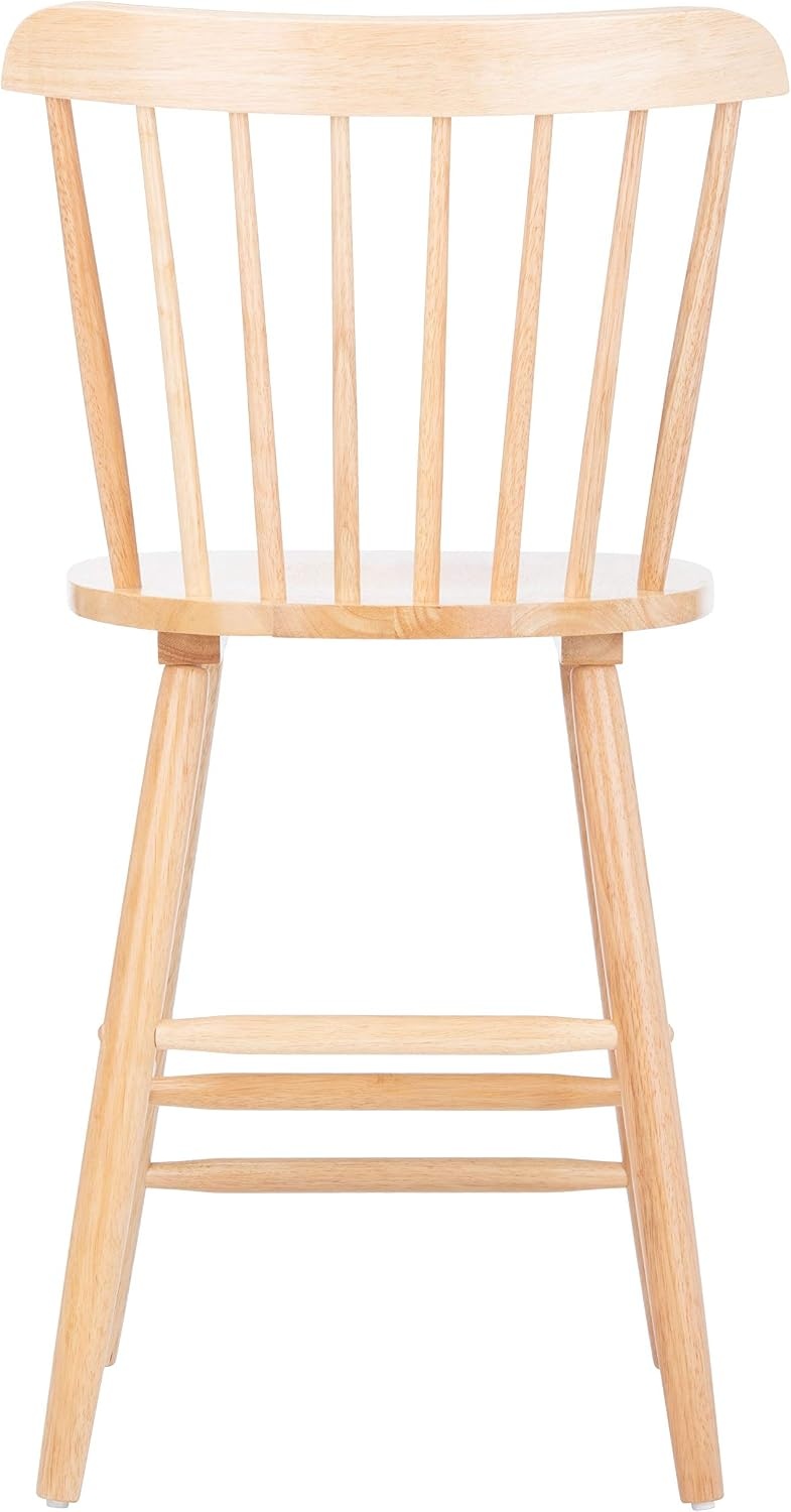 image:imageSafavieh Home Collection Galena Spindle Back Natural Counter 24inch Stool Set of 2Natural