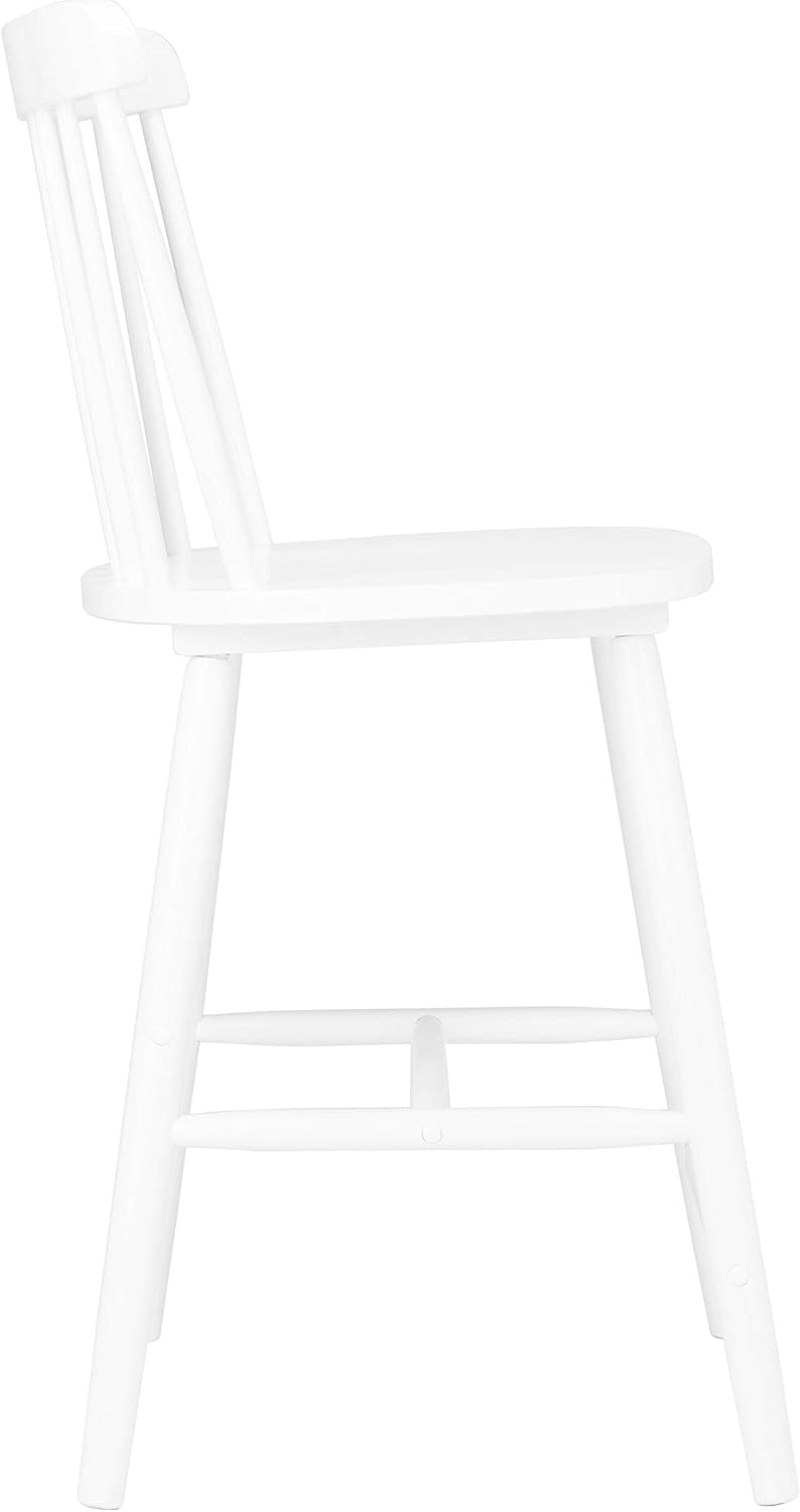 image:imageSafavieh Home Collection Galena Spindle Back Natural Counter 24inch Stool Set of 2White