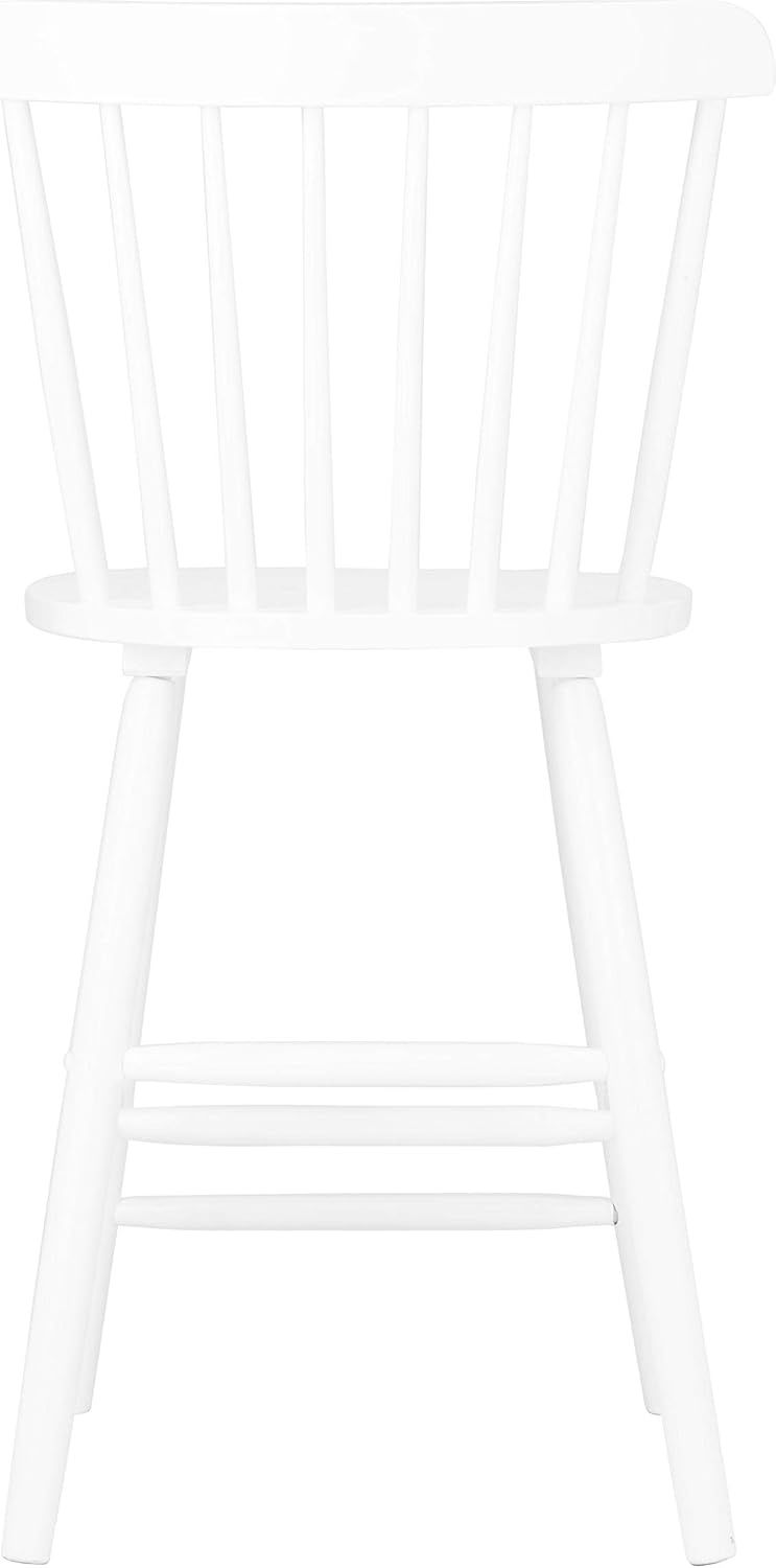 image:imageSafavieh Home Collection Galena Spindle Back Natural Counter 24inch Stool Set of 2White