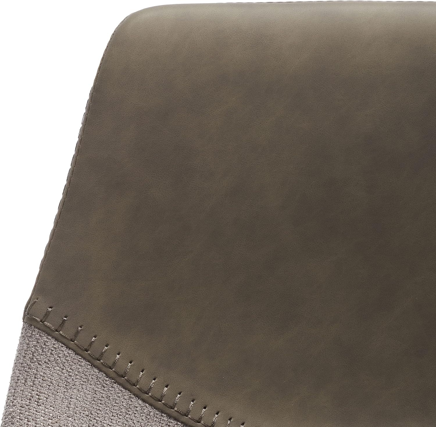 image:imageSafavieh Home Collection Granger Cognac Brown Faux LeatherBlack 26inch Counter StoolGreyBlack