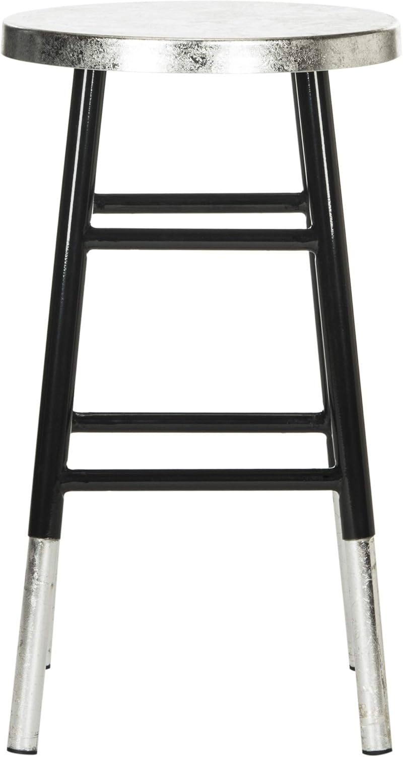 image:imageSafavieh Home Collection Kenzie Grey and Silver 24inch Counter StoolBlack Silver