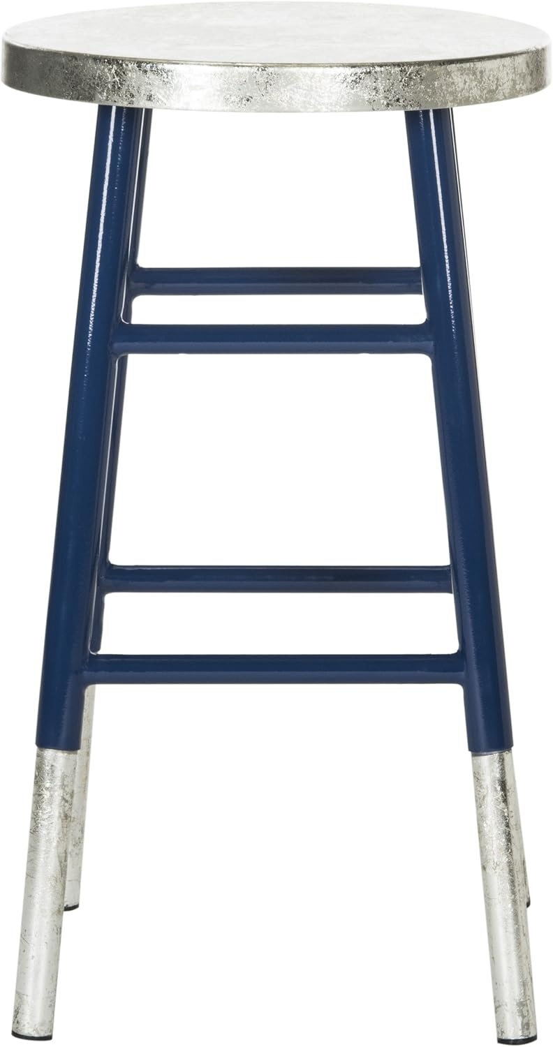 image:imageSafavieh Home Collection Kenzie Grey and Silver 24inch Counter StoolNavy Silver