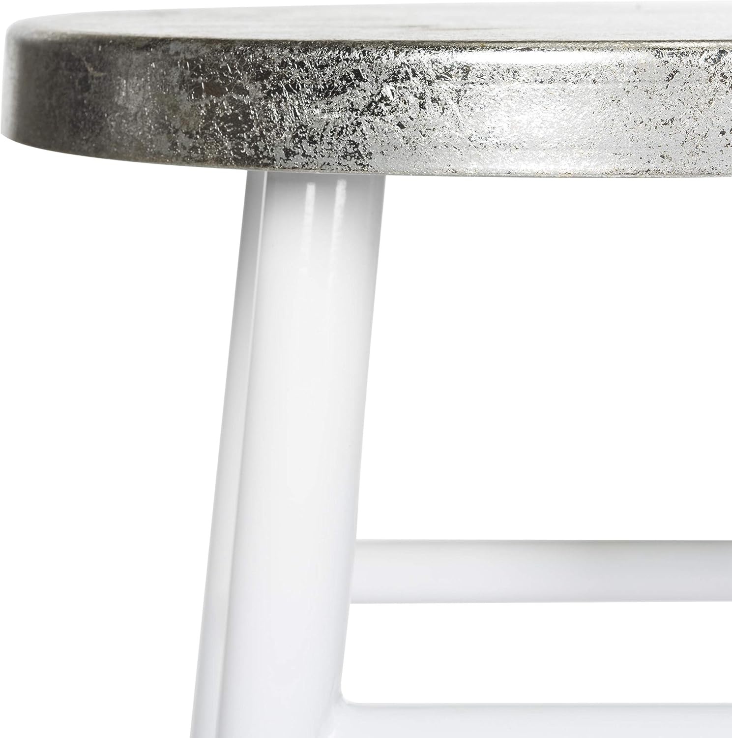 image:imageSafavieh Home Collection Kenzie Grey and Silver 24inch Counter StoolWhite Silver