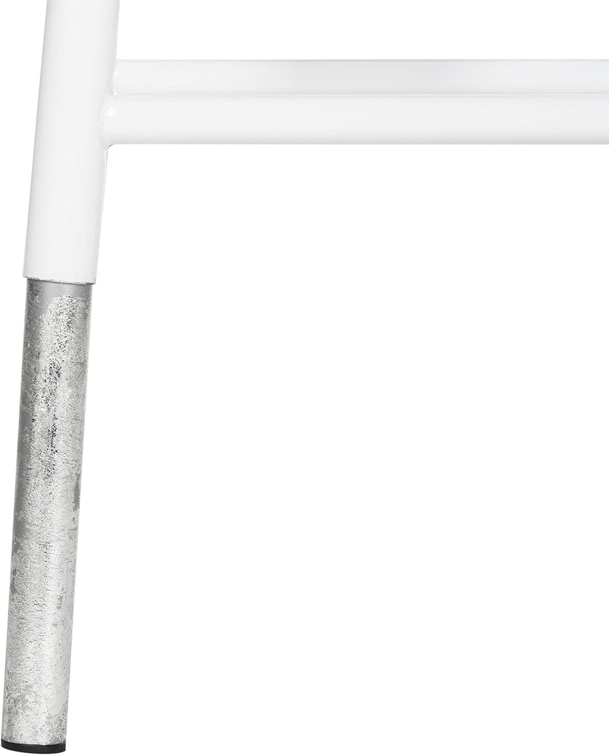 image:imageSafavieh Home Collection Kenzie White and Silver 30inch Bar StoolWhite Silver