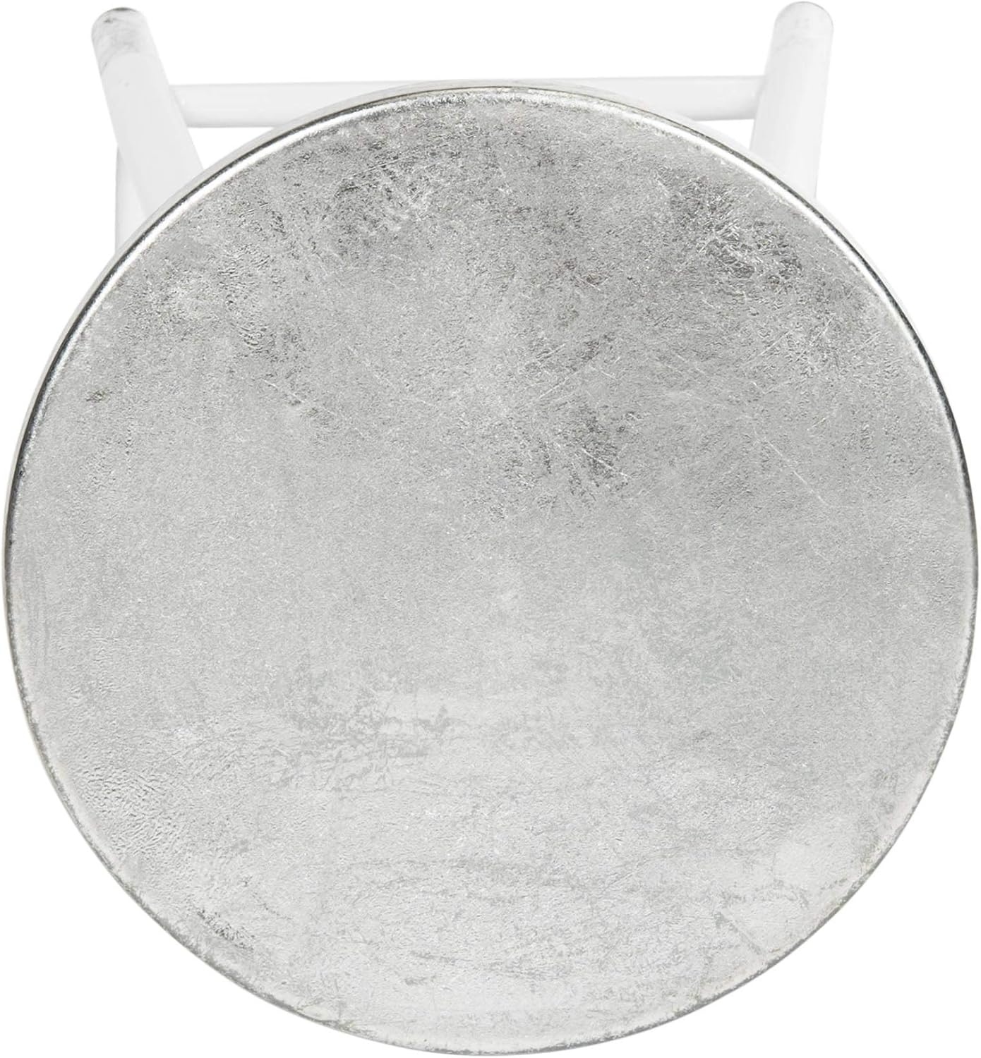image:imageSafavieh Home Collection Kenzie White and Silver 30inch Bar StoolWhite Silver