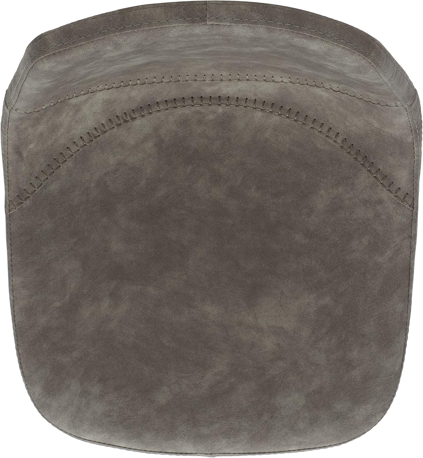 image:imageSafavieh Home Collection Kynlee Grey Faux LeatherBlack Gas Lift Adjustable Height Bar StoolGreyBlack