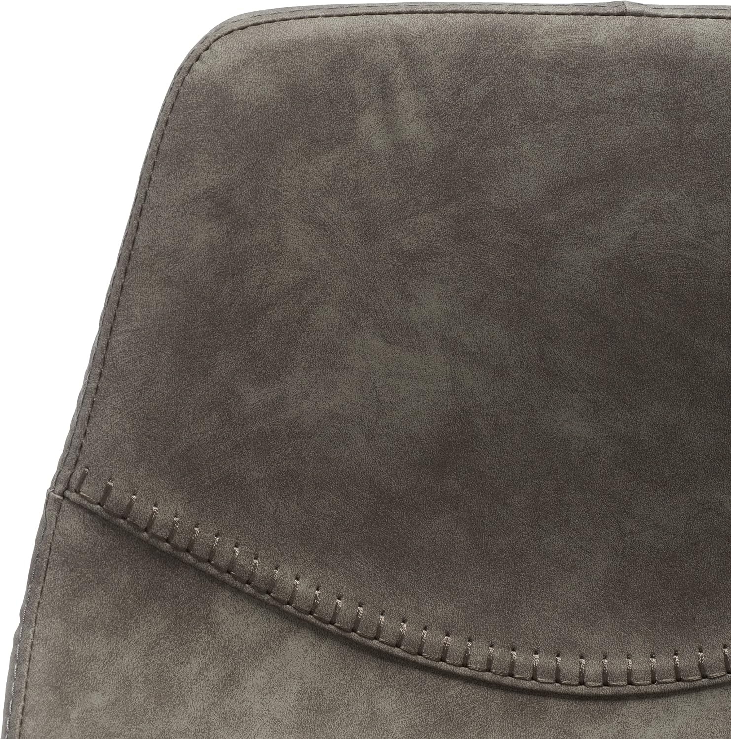 image:imageSafavieh Home Collection Kynlee Grey Faux LeatherBlack Gas Lift Adjustable Height Bar StoolGreyBlack