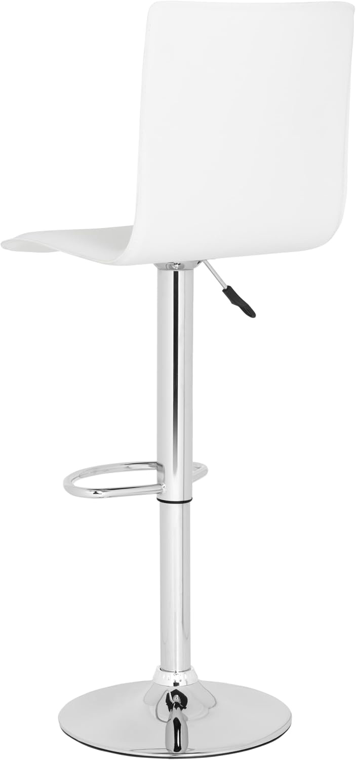 image:imageSafavieh Home Collection Magda White Adjustable Swivel Gas Lift 232295inch Bar StoolWhite