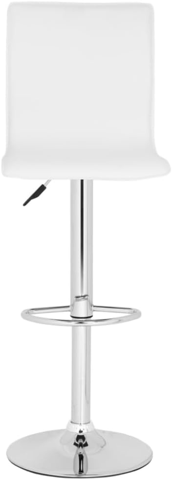 image:imageSafavieh Home Collection Magda White Adjustable Swivel Gas Lift 232295inch Bar StoolWhite