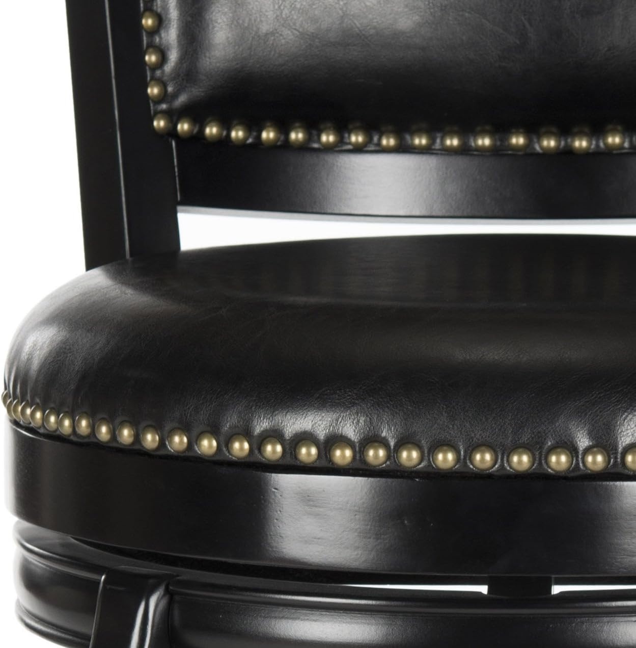 image:imageSafavieh Home Collection Pasquale Walnut 29inch Bar StoolBlack