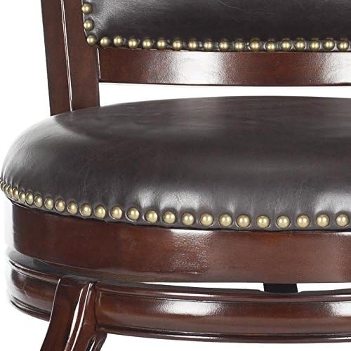 image:imageSafavieh Home Collection Pasquale Walnut 29inch Bar StoolSierraBrown