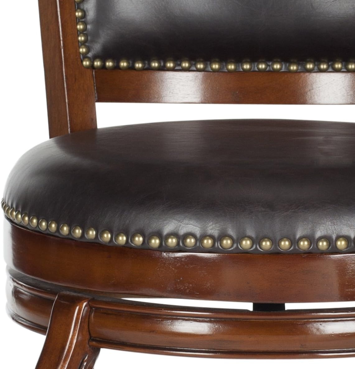 image:imageSafavieh Home Collection Pasquale Walnut 29inch Bar StoolWalnutBrown