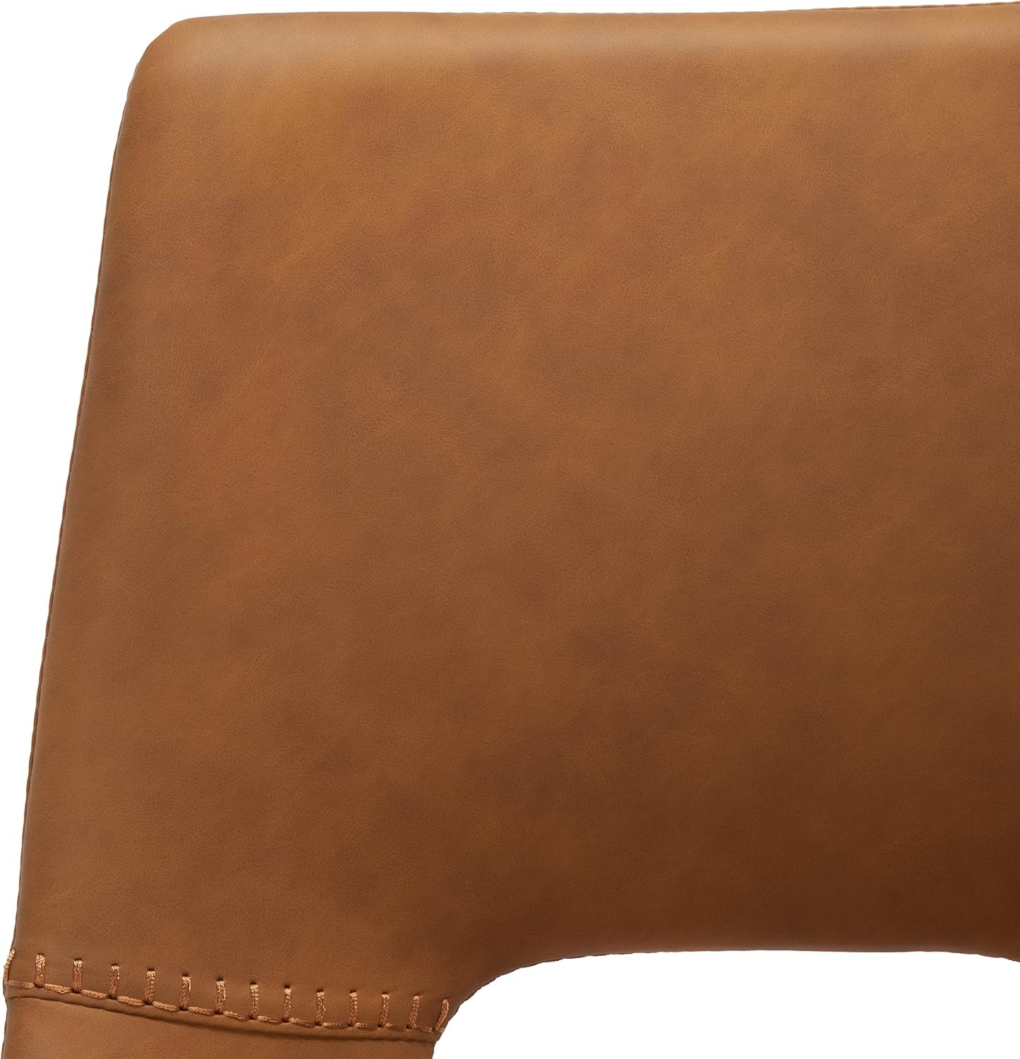 image:imageSafavieh Home Collection Raylee Cognac Brown Faux LeatherBlack 26inch Counter Stool